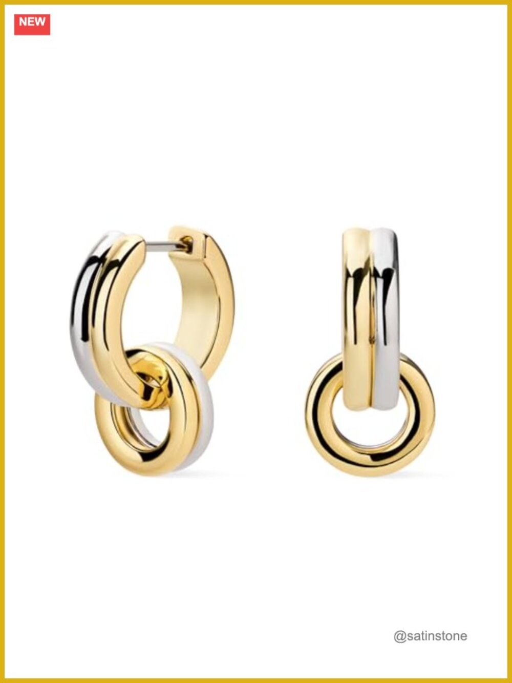 14k Gold Plated Rhodium Plated Huggie Hoop Earrings Hypoallergenic Tarnish Free